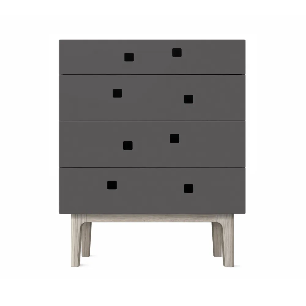 Cassettiera Peep B3.iq{font-size:18px}grigio ardesia, retrò, struttura in rovere