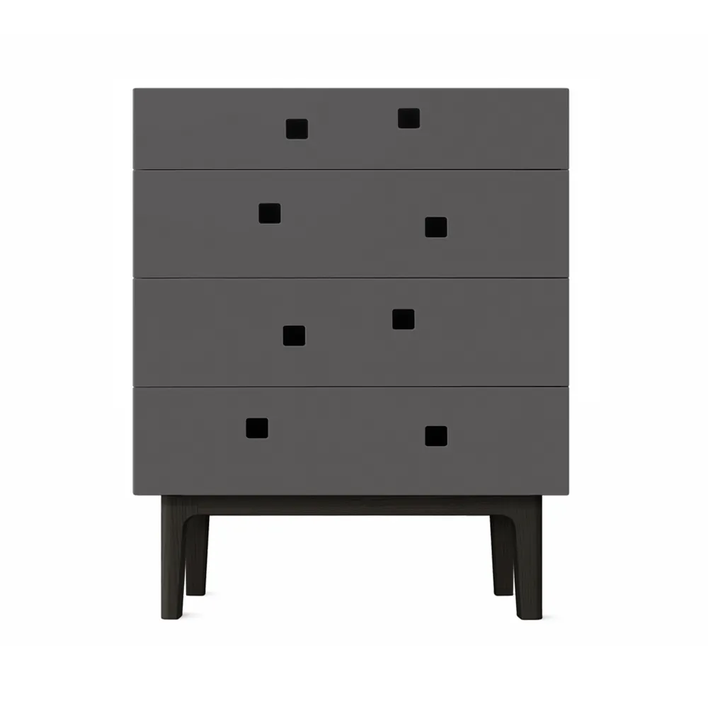 Cassettiera Peep B3.iq{font-size:18px}grigio ardesia, retrò, struttura in rovere