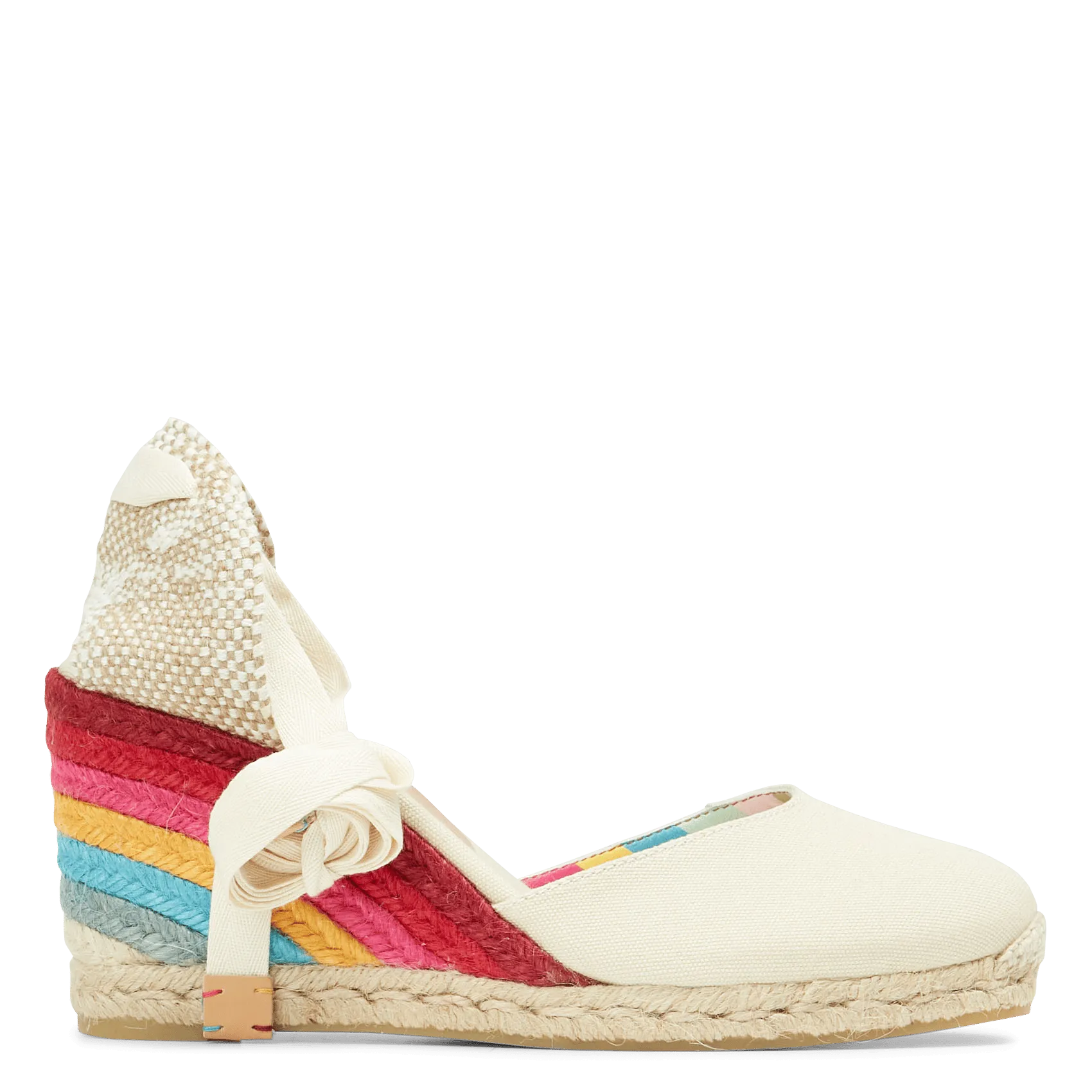  CASTANER   CARINA - Espadrillas con zeppa Castaner x Paul Smith | Bianco