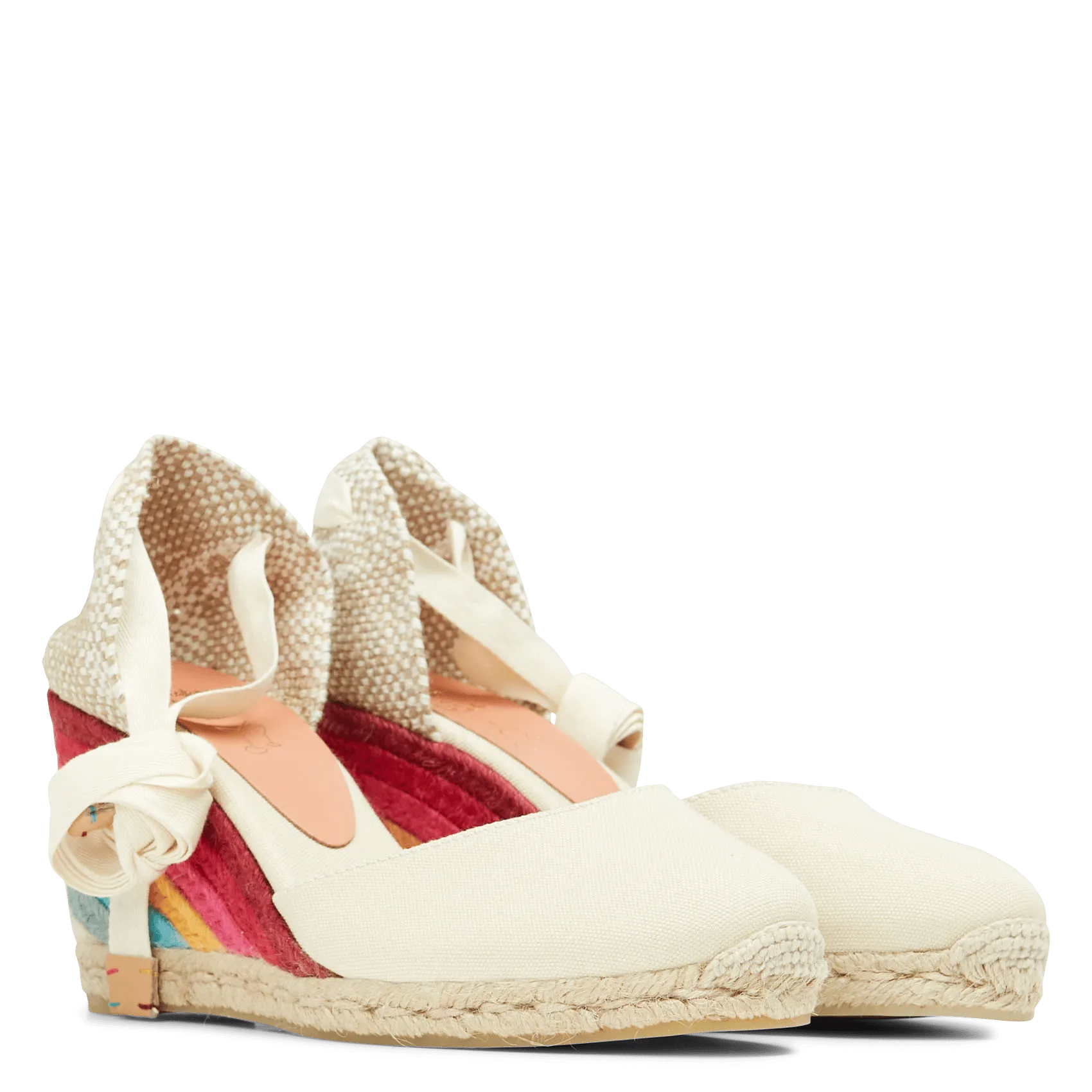  CASTANER   CARINA - Espadrillas con zeppa Castaner x Paul Smith | Bianco