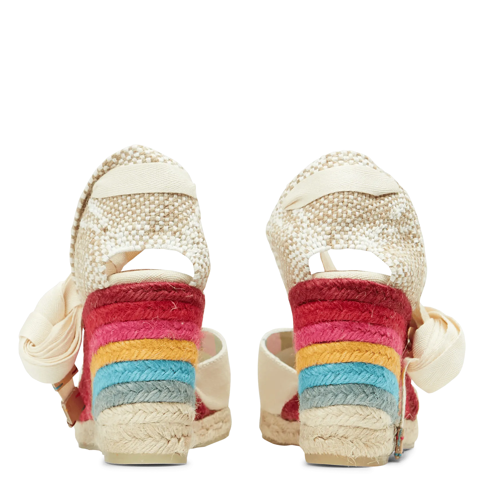  CASTANER   CARINA - Espadrillas con zeppa Castaner x Paul Smith | Bianco