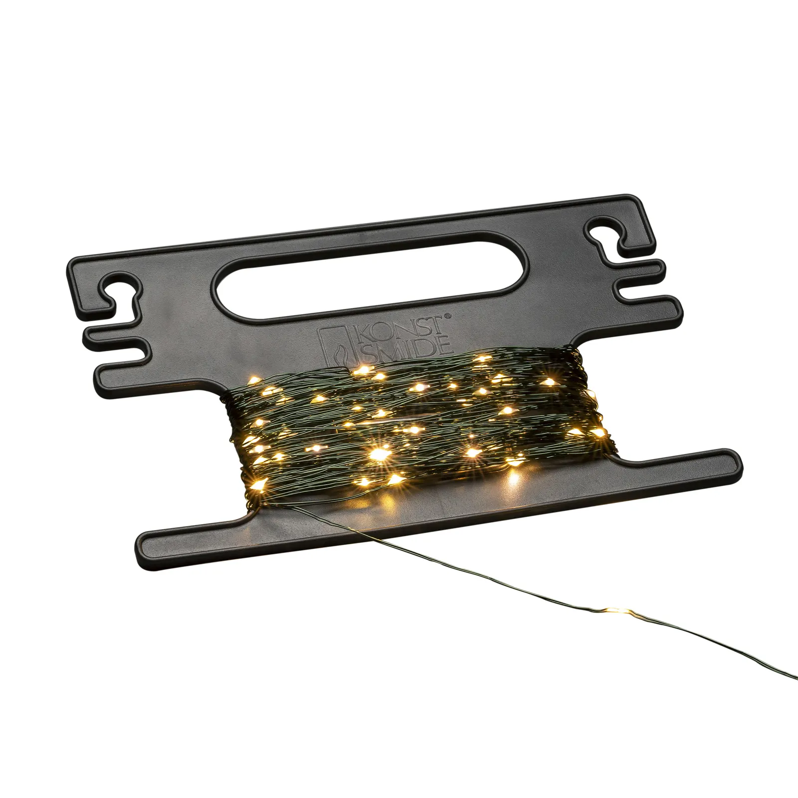Catena gocce verde 300 luci con avvolgitore
