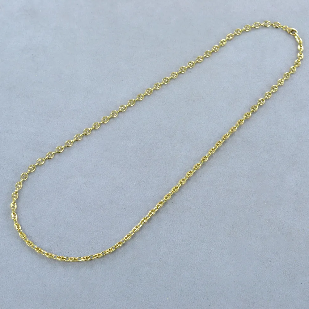 Catena in oro giallo 18 kt maglia marina da Uomo - 50 cm