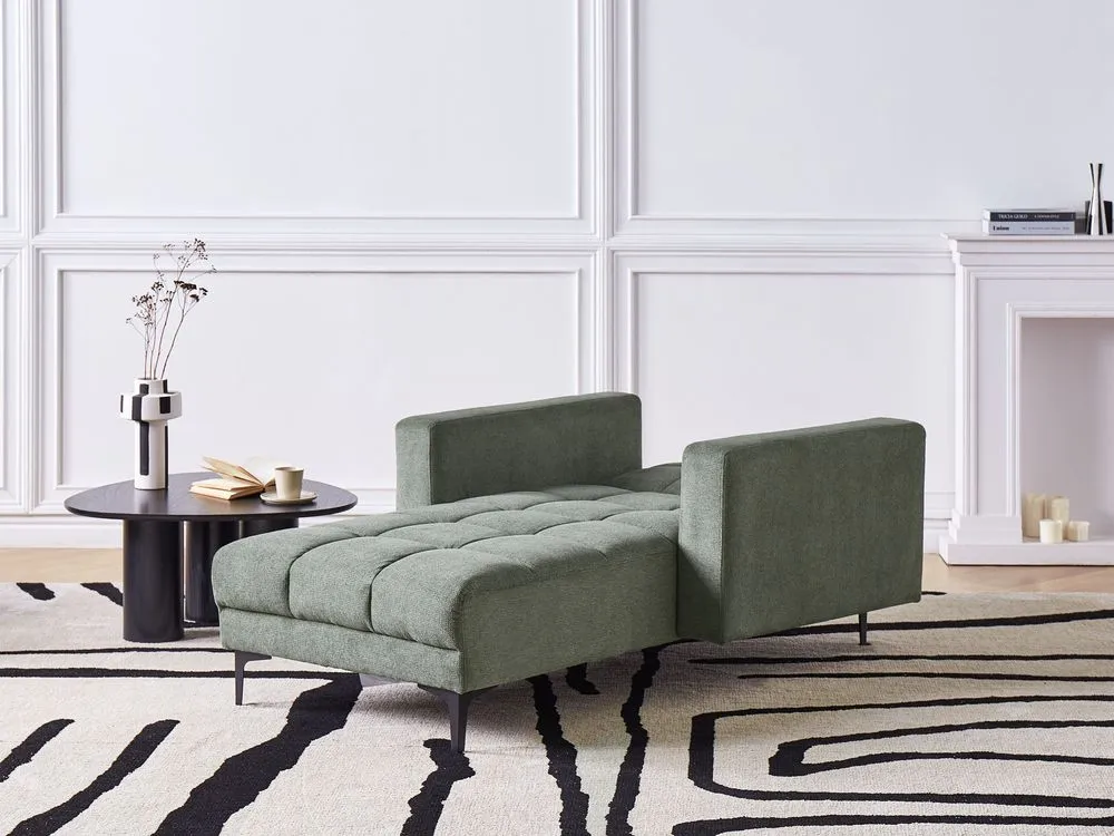 Chaise longue tessuto verde ALNES