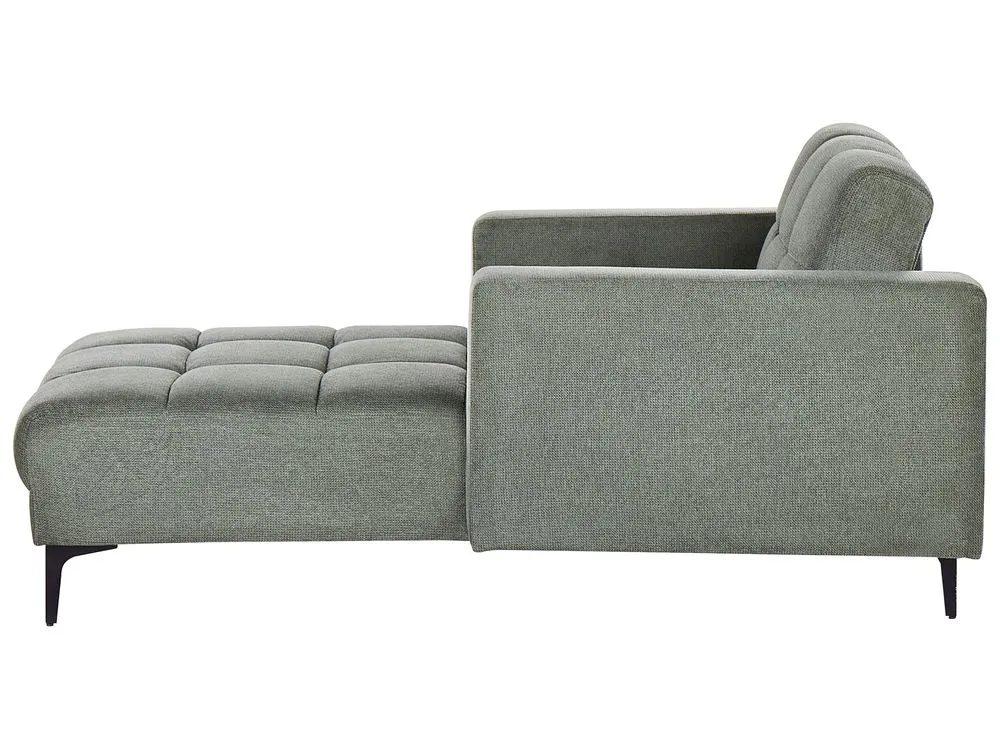 Chaise longue tessuto verde ALNES