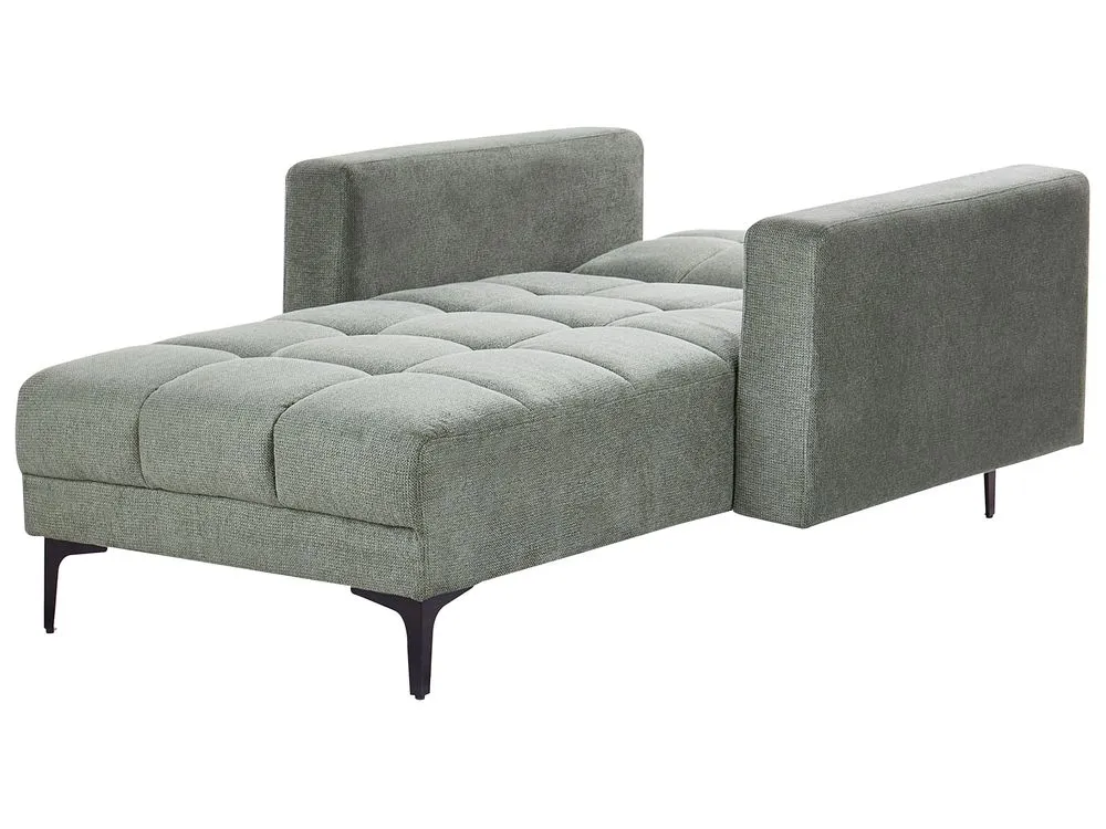 Chaise longue tessuto verde ALNES