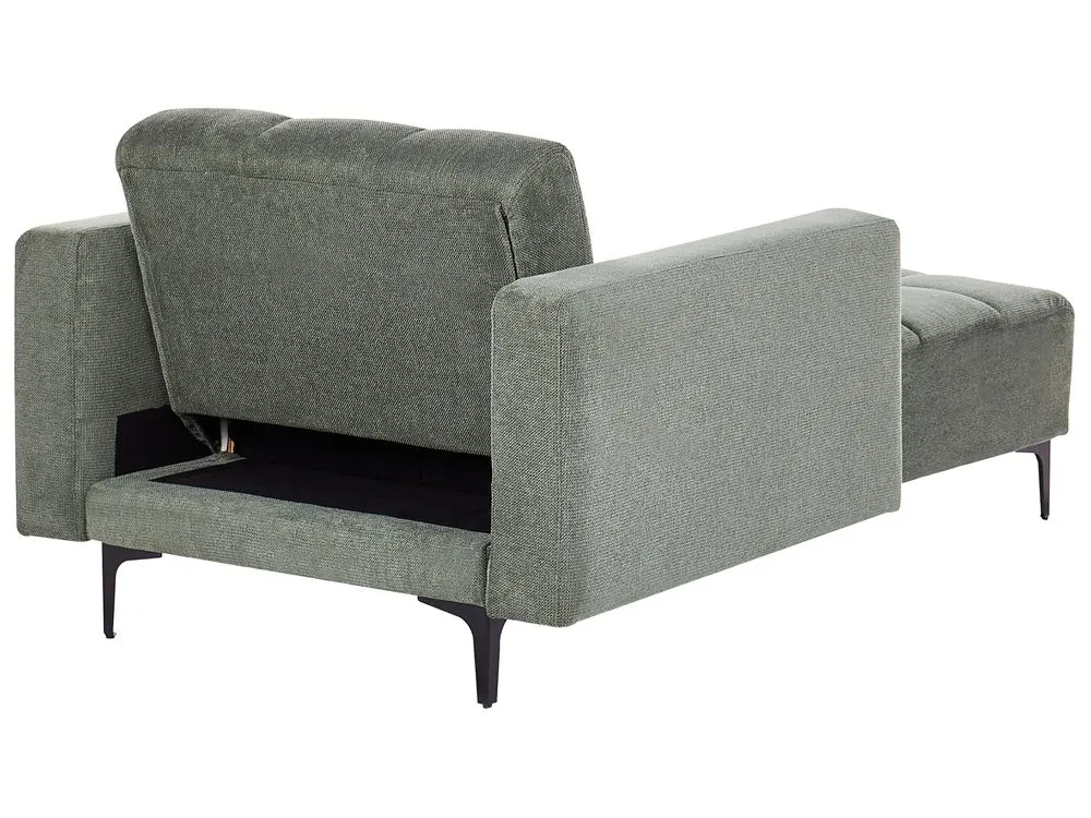 Chaise longue tessuto verde ALNES
