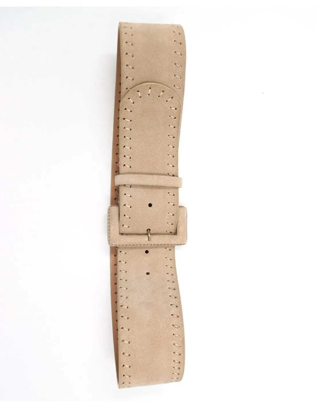 CINTURA ARTIGIANALE IN PELLE NATURALE "SUEDE"