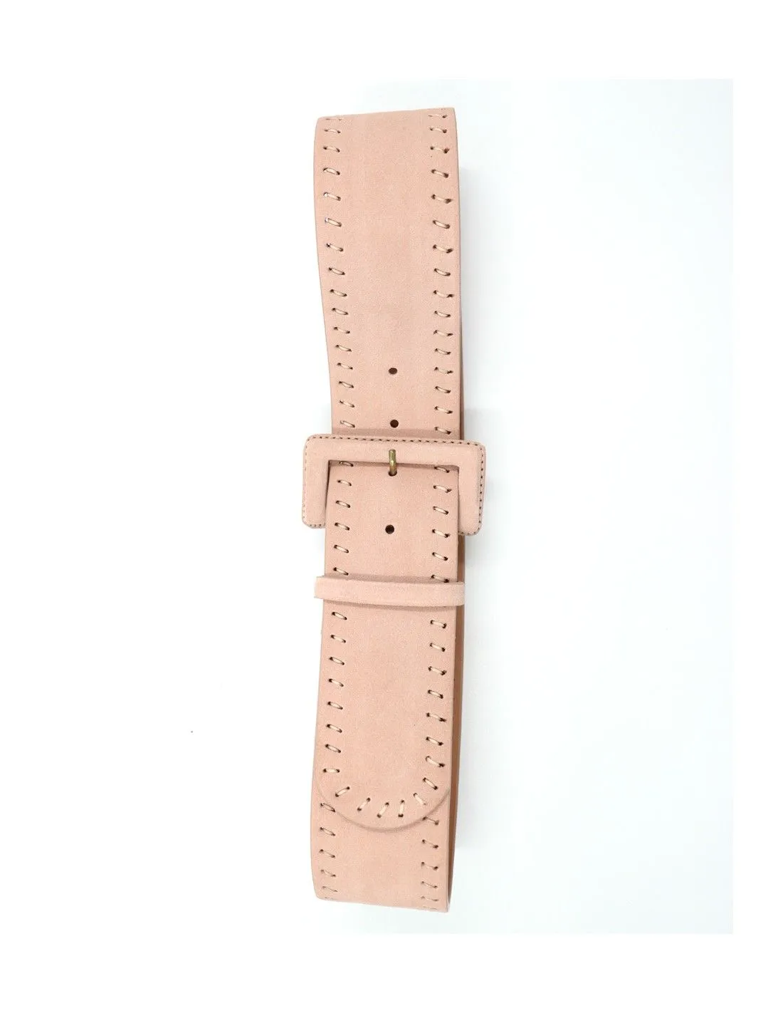 CINTURA ARTIGIANALE IN PELLE NATURALE "SUEDE"