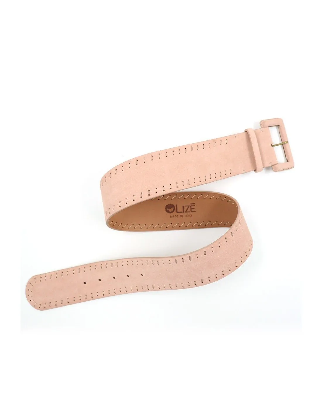 CINTURA ARTIGIANALE IN PELLE NATURALE "SUEDE"