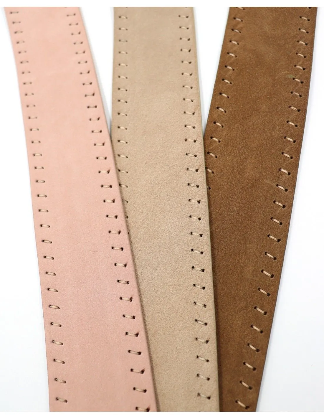CINTURA ARTIGIANALE IN PELLE NATURALE "SUEDE"