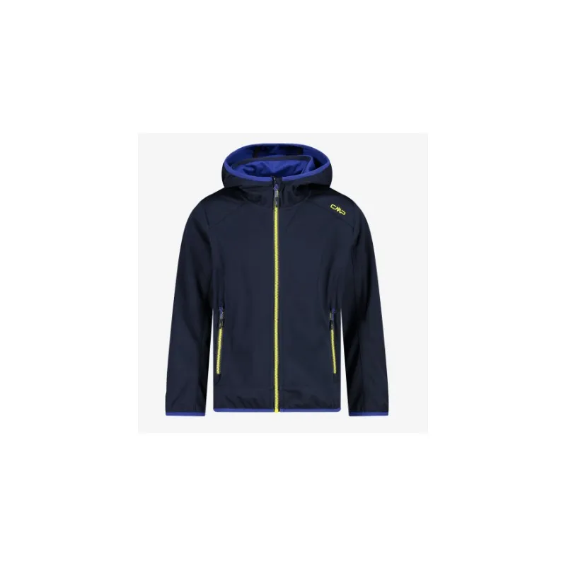 Cmp Kid Fix Hood Softshell Leggero Capp Blu/Bluette Junior
