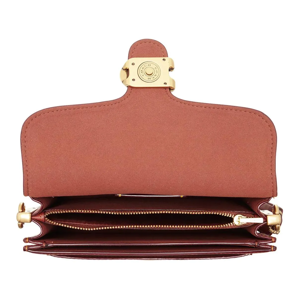 Coach Coated Canvas Signature Tabby Shoulder Bag 20 Refr Tan rust 