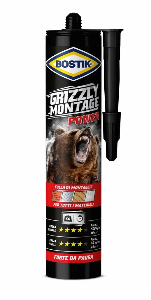 Colla di montaggio Bostik Grizzly Montage Power cartuccia 370 g