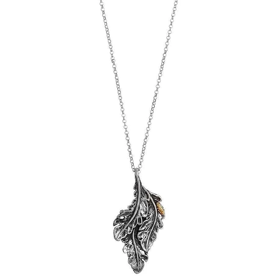 collana Argento 925 con Pendente donna Bottega Boccadamo Verde Carezza
