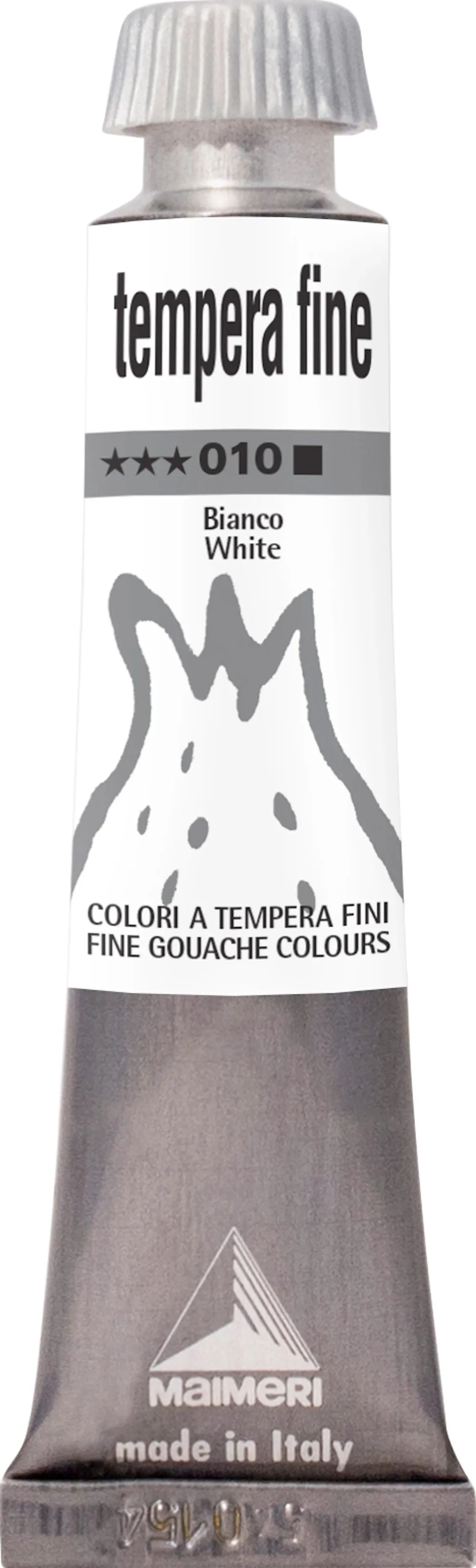 Colore tempera fine bianco 20 ml