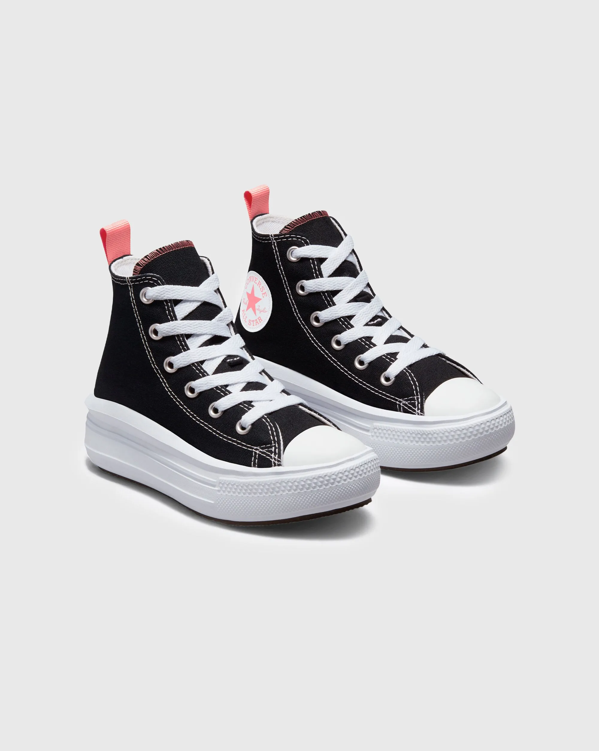 Converse Chuck Taylor All Star Move Platform Nero e Rosa Bambina