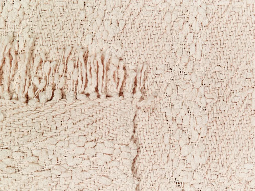 Coperta VELLA Cotone 150 x 200 cm Rosa pastello