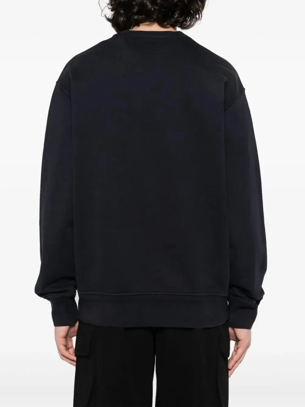 `Diagonal Fleece` `Lens` Crew-Neck Sweatshirt
