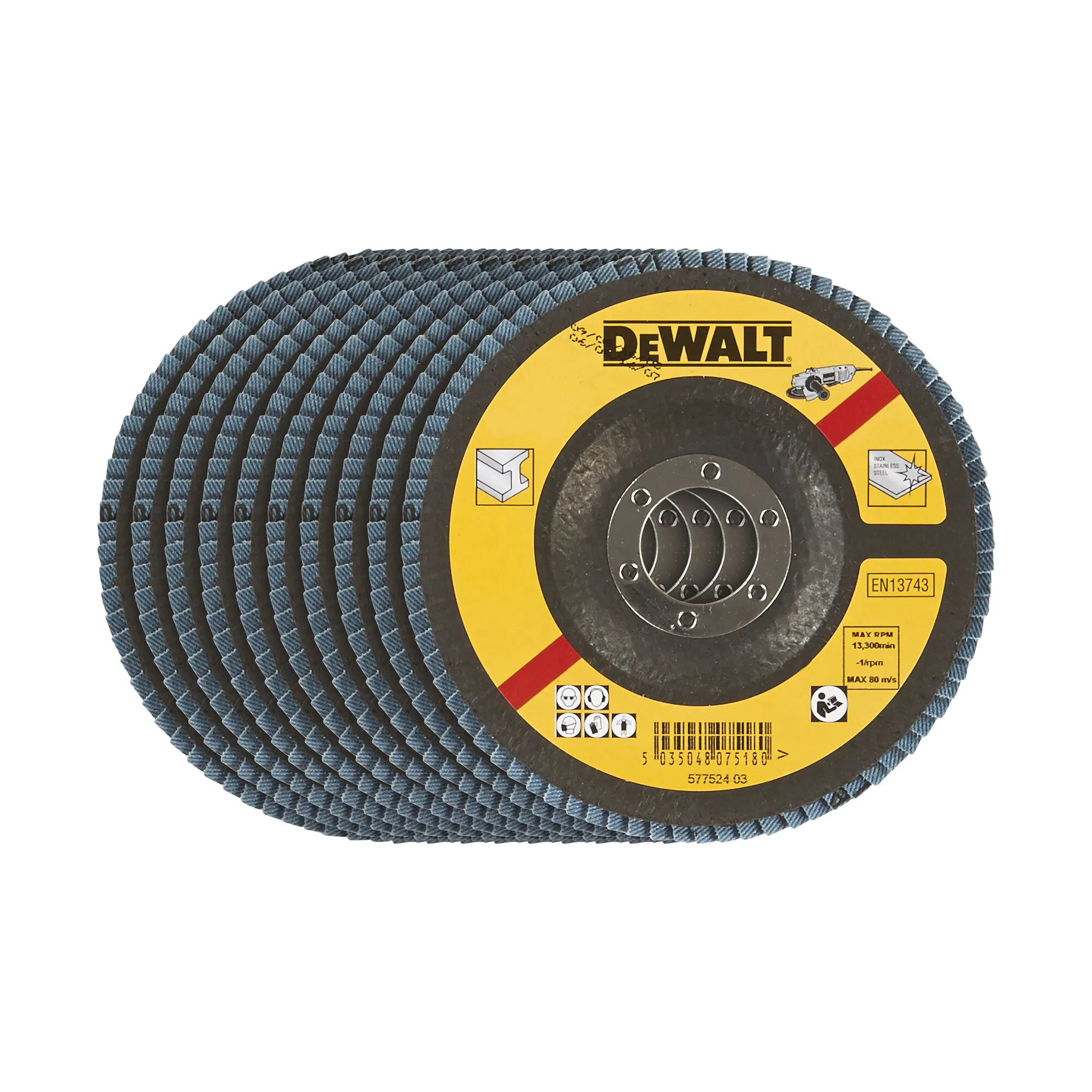Disco abrasivo in Ossido di zirconio DeWALT, Ø 115mm, grana 60