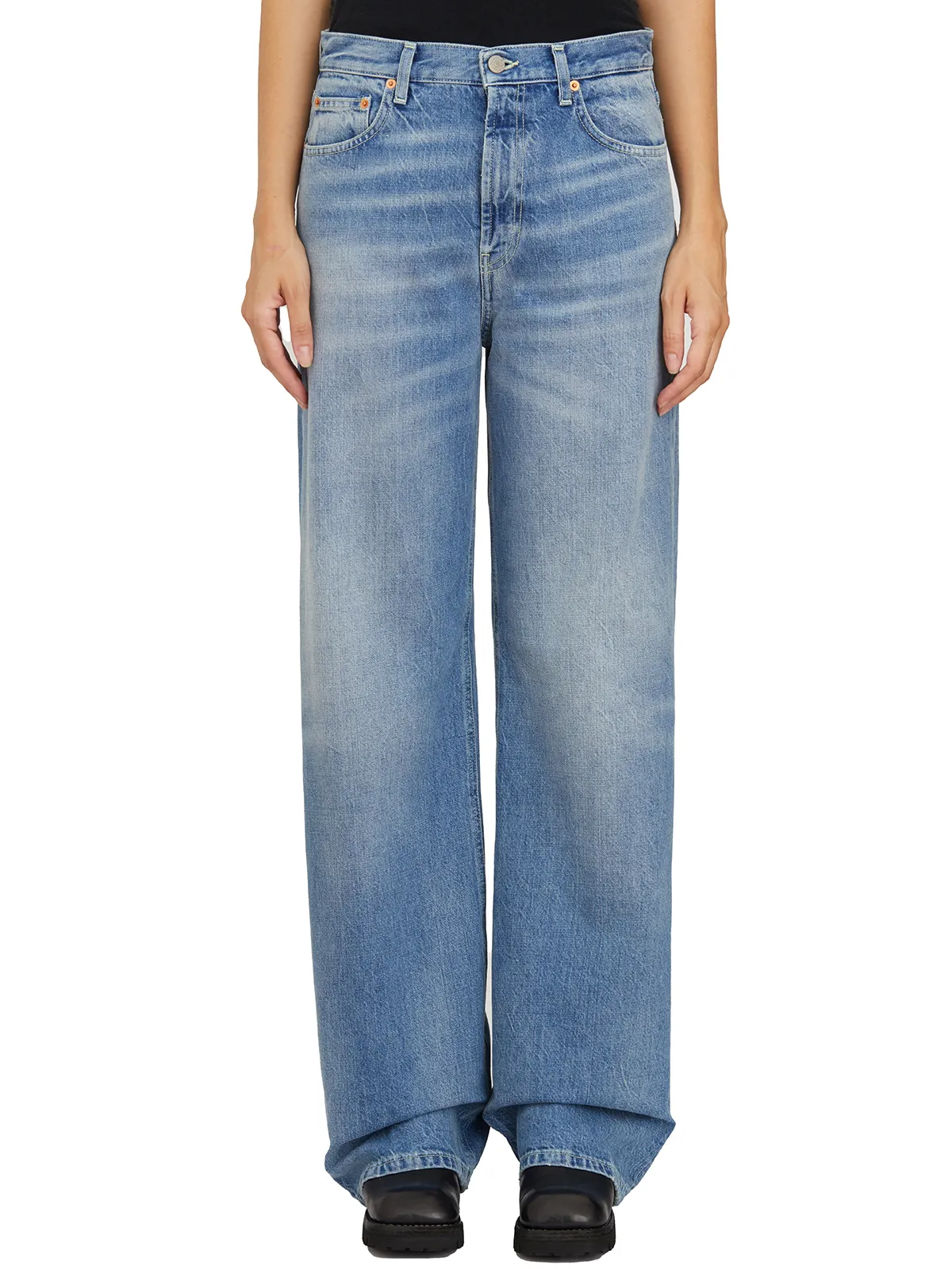 DONDUP  PANTALONE FRANCINE IN COTONE 