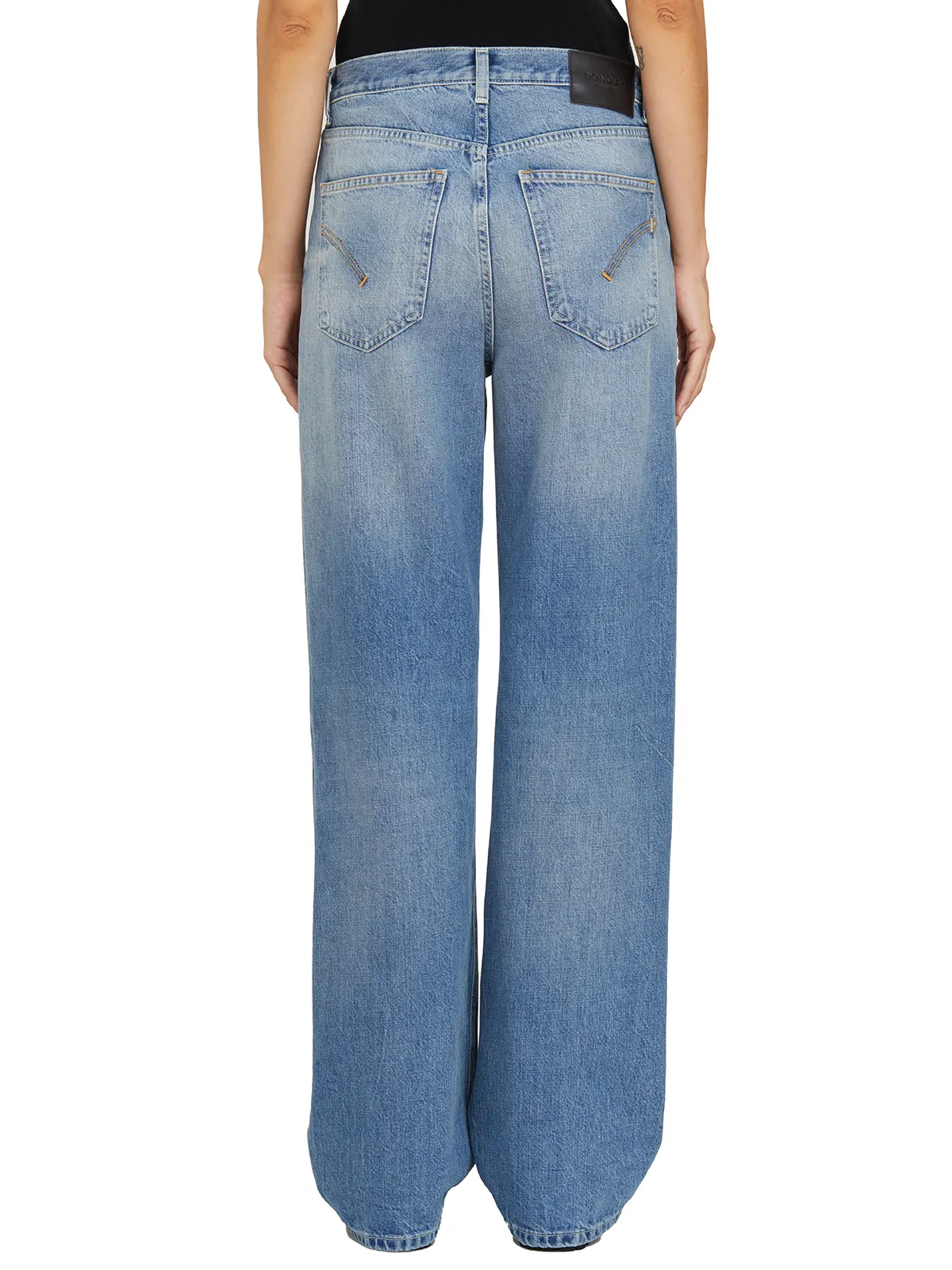 DONDUP  PANTALONE FRANCINE IN COTONE 