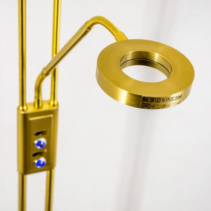 Donna Piantana LED Ottone, 2-Luci