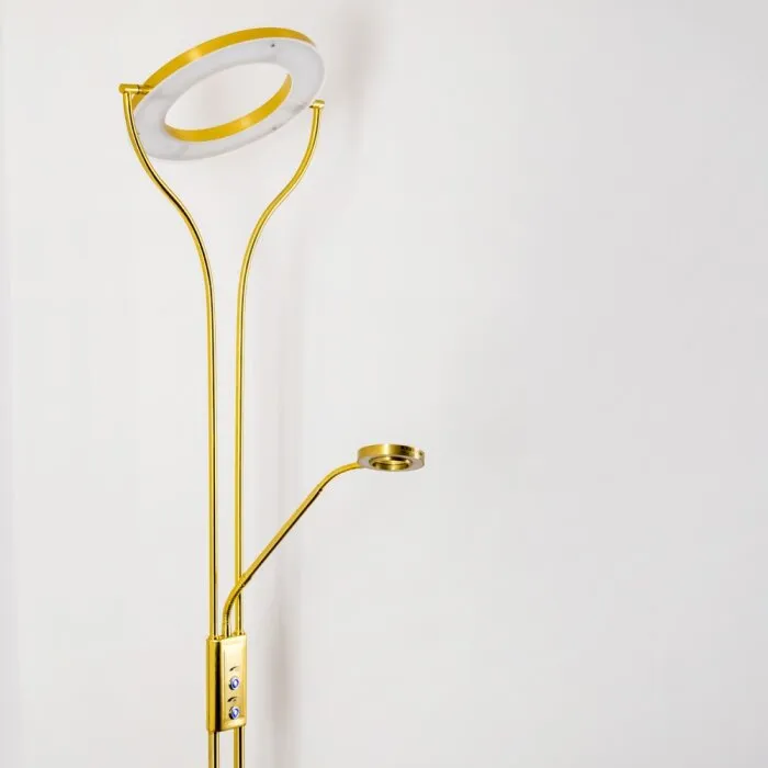 Donna Piantana LED Ottone, 2-Luci