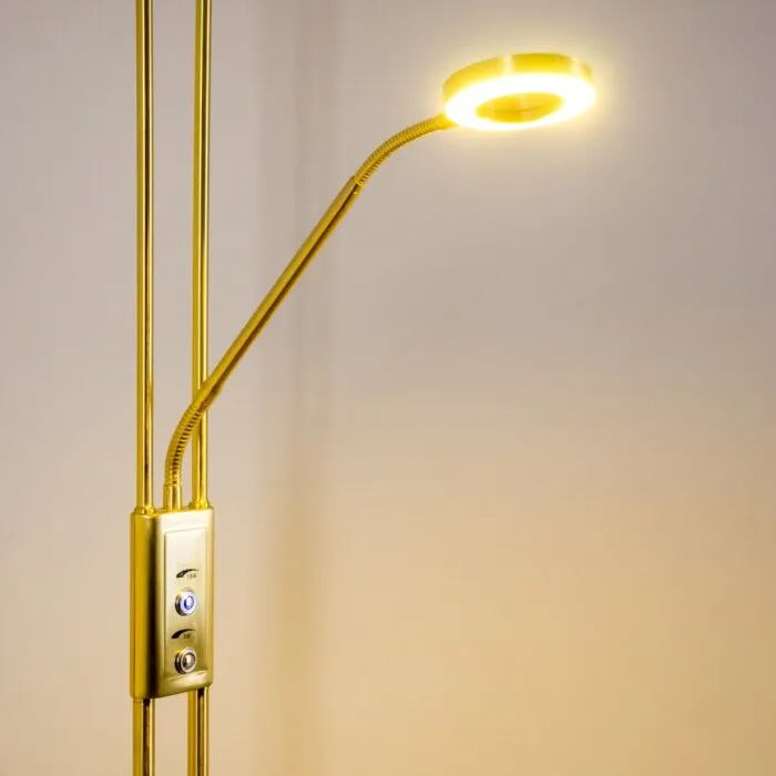 Donna Piantana LED Ottone, 2-Luci