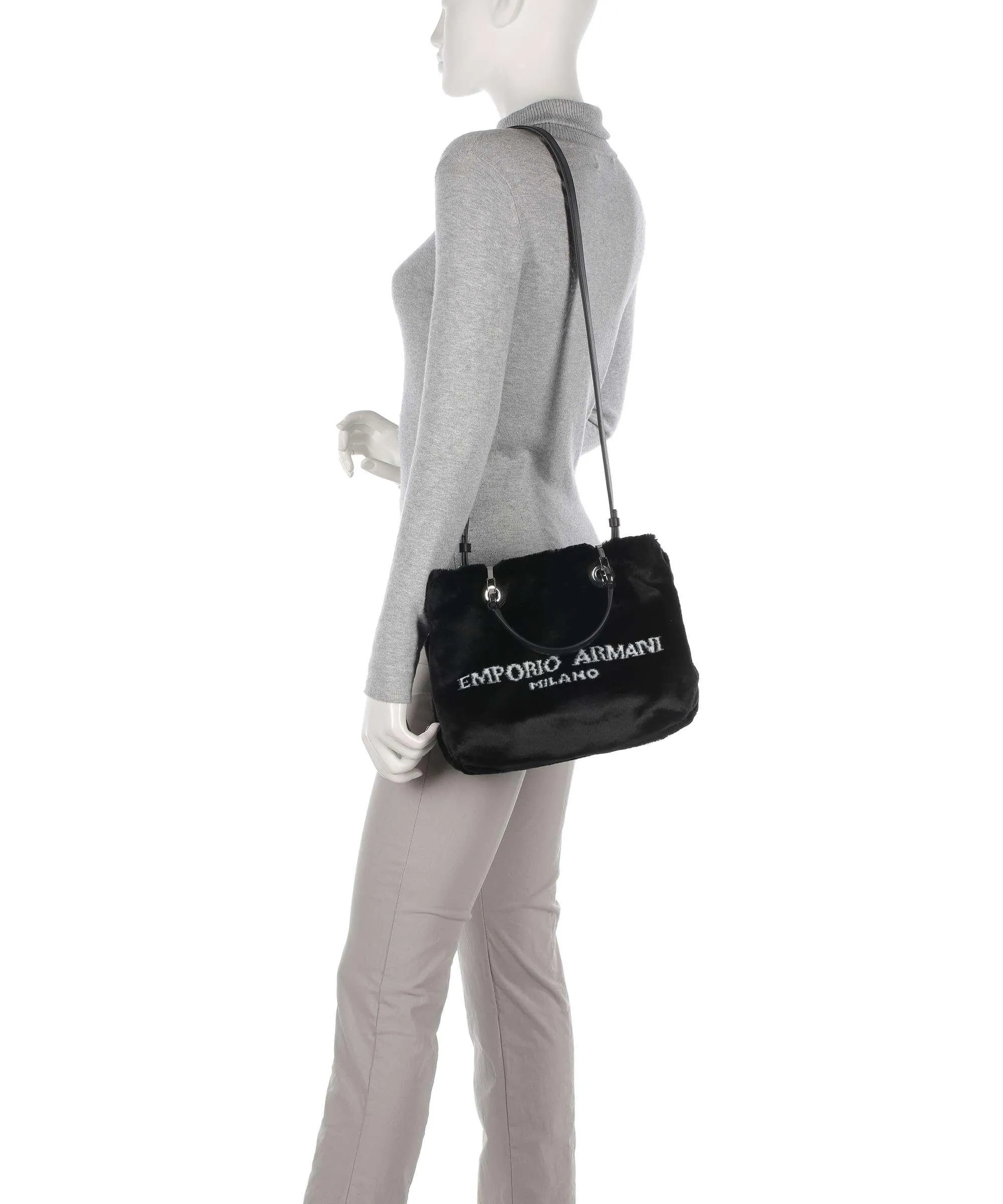  Emporio Armani My EA Borsa a mano tissu nero  