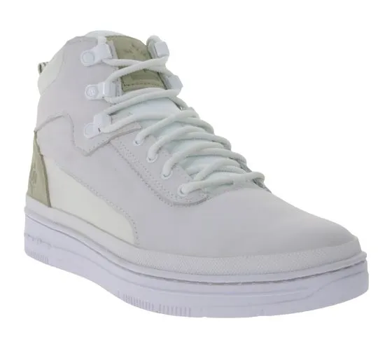 Ente Parco di K1X | Kickz GK3000 sneakers alte da uomo alla moda in vera pelle scarpe per il tempo libero 6193-0501/1100 bianco
