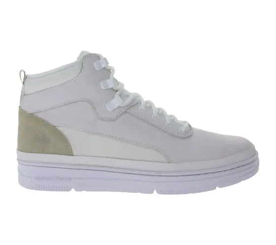Ente Parco di K1X | Kickz GK3000 sneakers alte da uomo alla moda in vera pelle scarpe per il tempo libero 6193-0501/1100 bianco