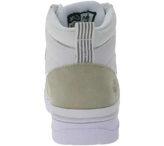 Ente Parco di K1X | Kickz GK3000 sneakers alte da uomo alla moda in vera pelle scarpe per il tempo libero 6193-0501/1100 bianco