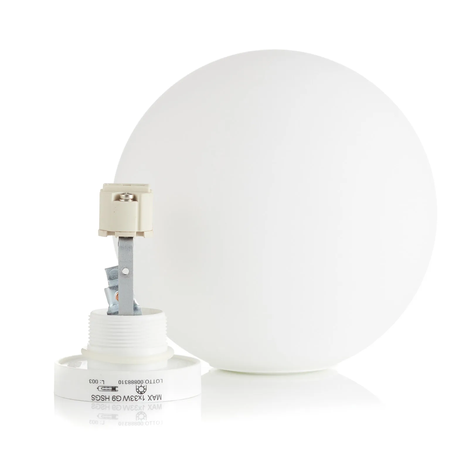 Fabbian Lumi Sfera applique di vetro, Ø 14 cm