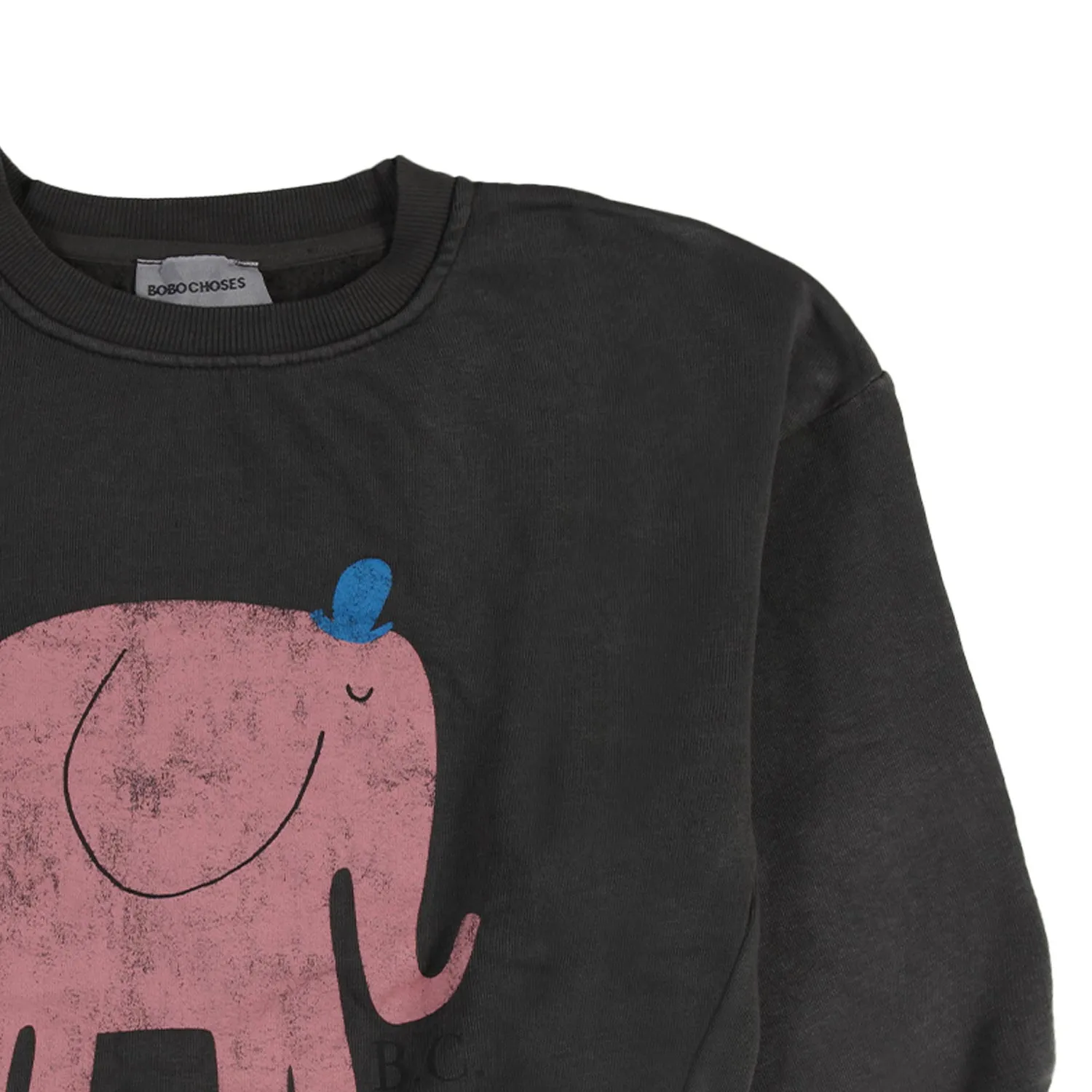 Felpa Bc Grigio Scuro E Rosa Bambino E Bambina