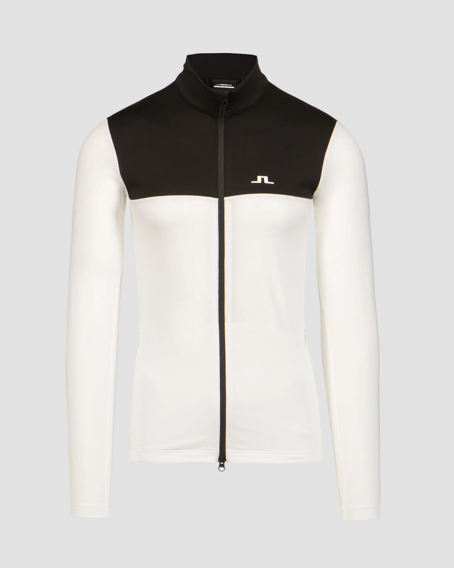 Felpa da uomo J.Lindeberg Banks Mid Layer GMJS10331-white