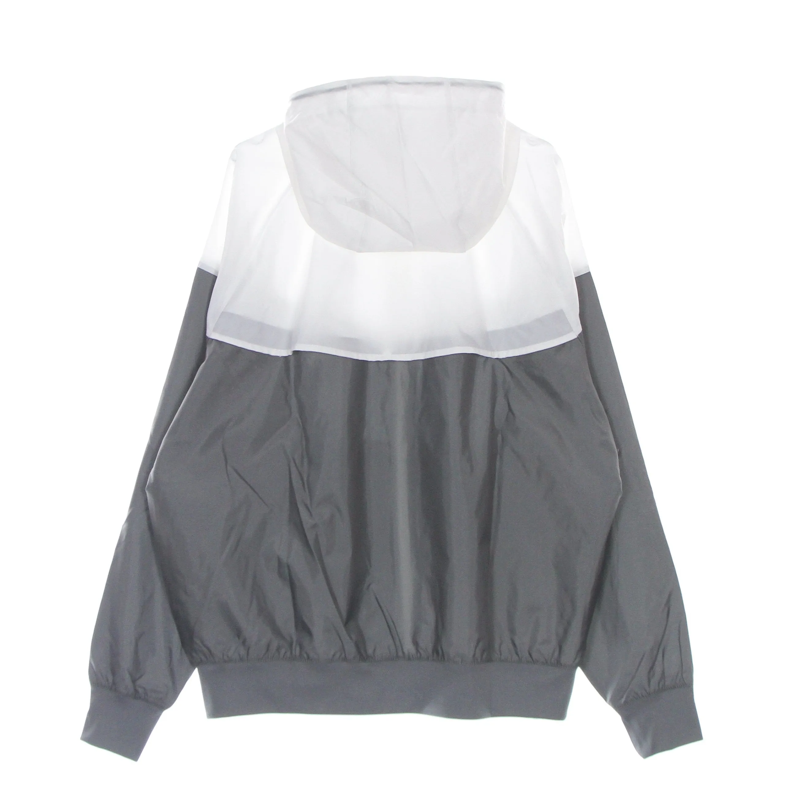 Giacca A Vento Uomo Sportswear Woven Lined Windrunner Hooded Jacket Smoke Grey/white/smoke Grey/black