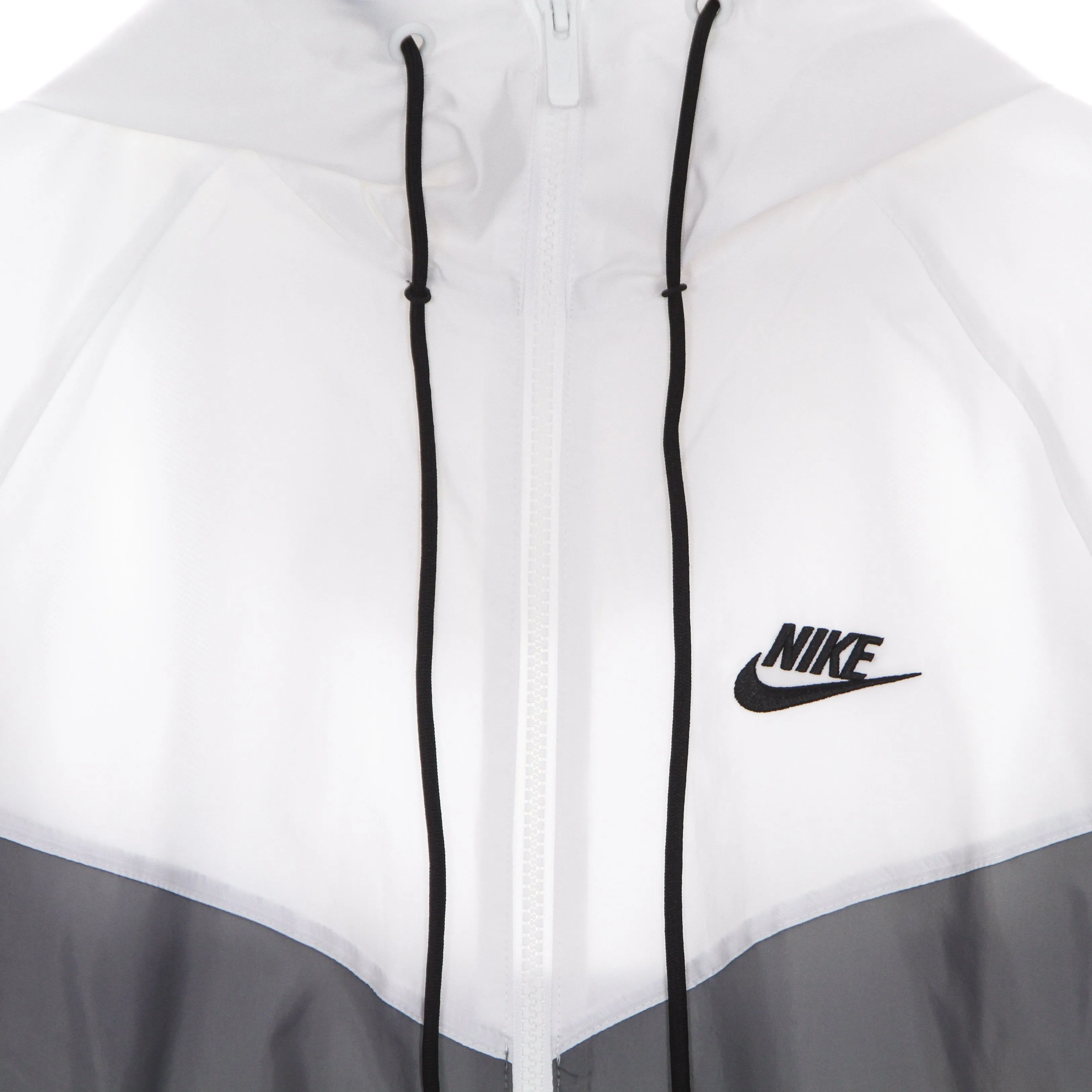 Giacca A Vento Uomo Sportswear Woven Lined Windrunner Hooded Jacket Smoke Grey/white/smoke Grey/black