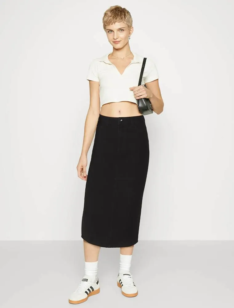 Gonna In Jeans Jdy - Black
