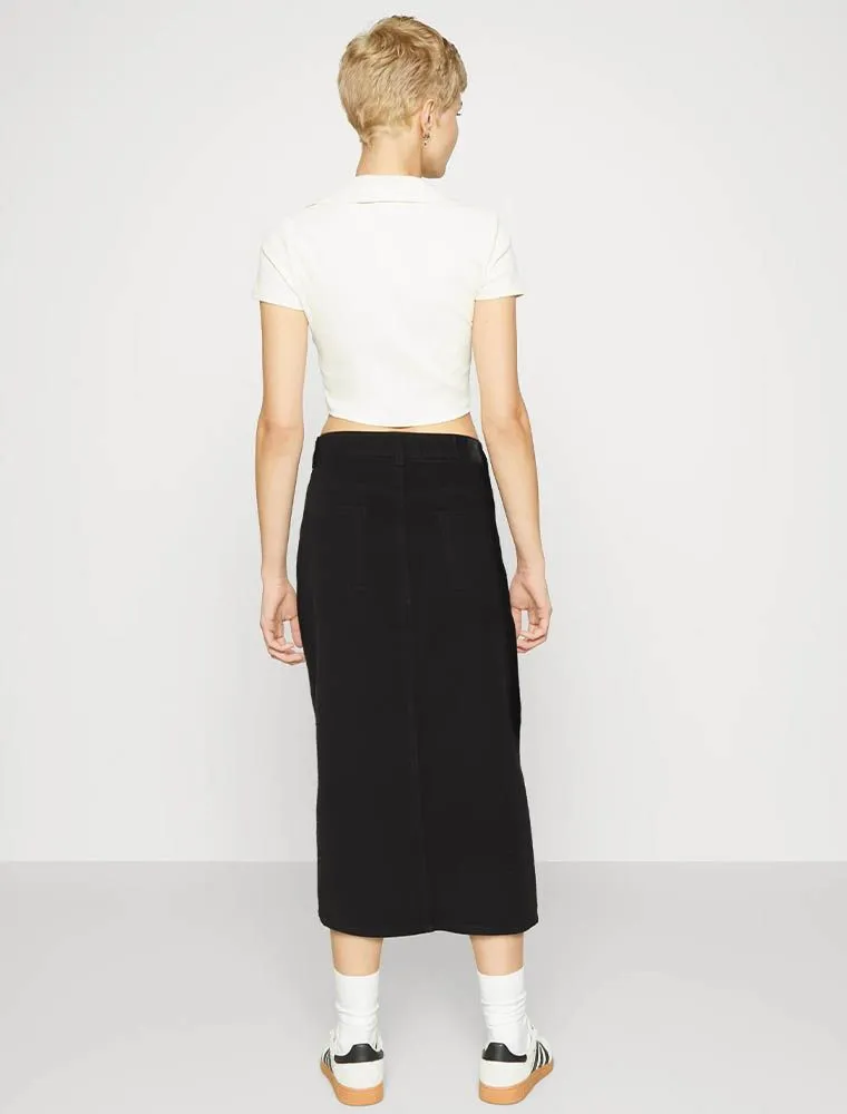 Gonna In Jeans Jdy - Black
