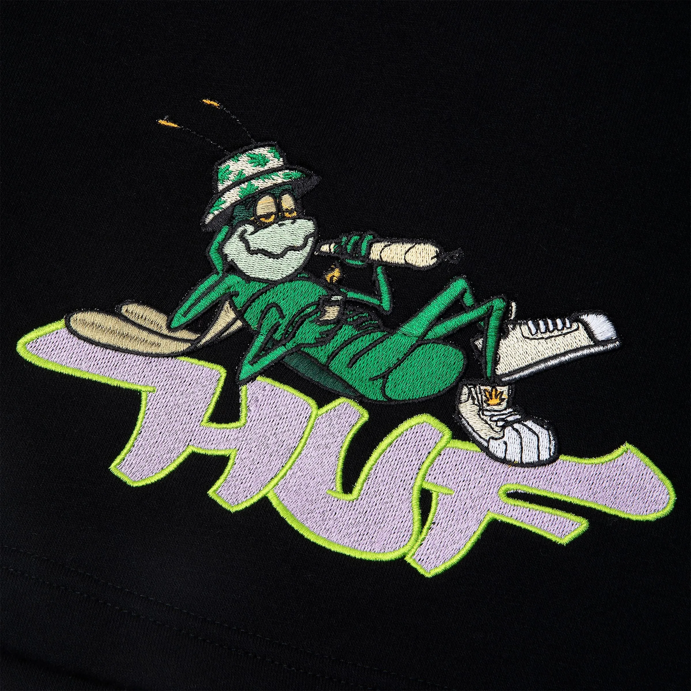 GRASSHOPPER FLEECE SHORT - BLACK