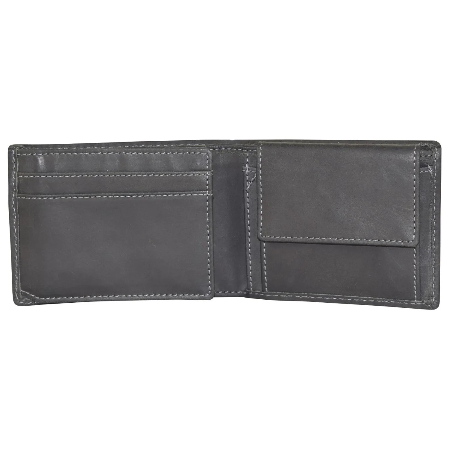 Greenburry Portafoglio in pelle nera vintage 12 cm