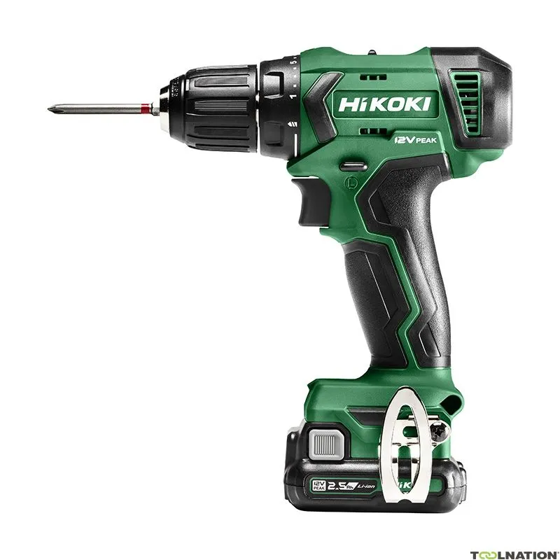 HiKOKI DS12DAWFZ Trapano-avvitatore Accu 12V 2,5Ah Li-Ion + 5 anni di garanzia del rivenditore
