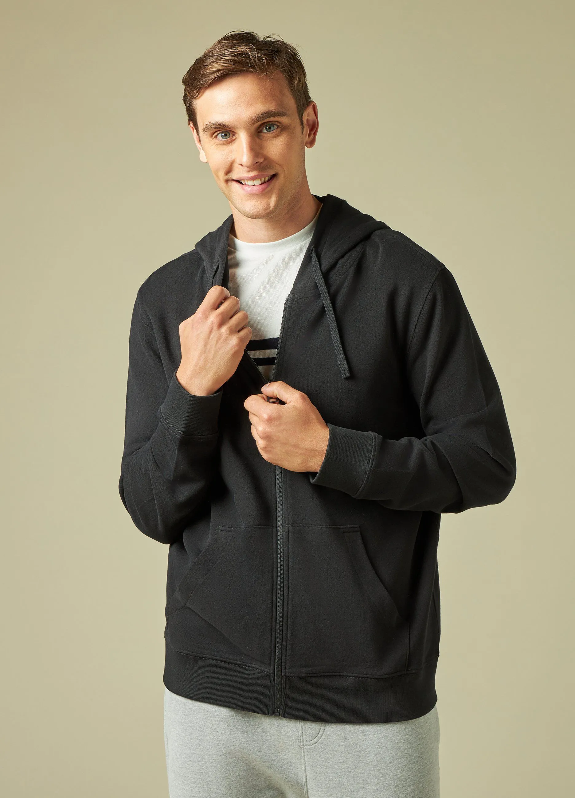 HOLISTIC  Felpa full zip con cappuccio uomo