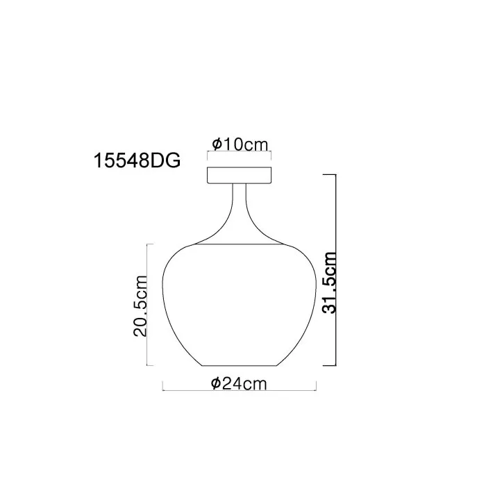 Illuminazione Globo Lighting Maxy Plafoniera Cromo, Nero, 1-Luce
