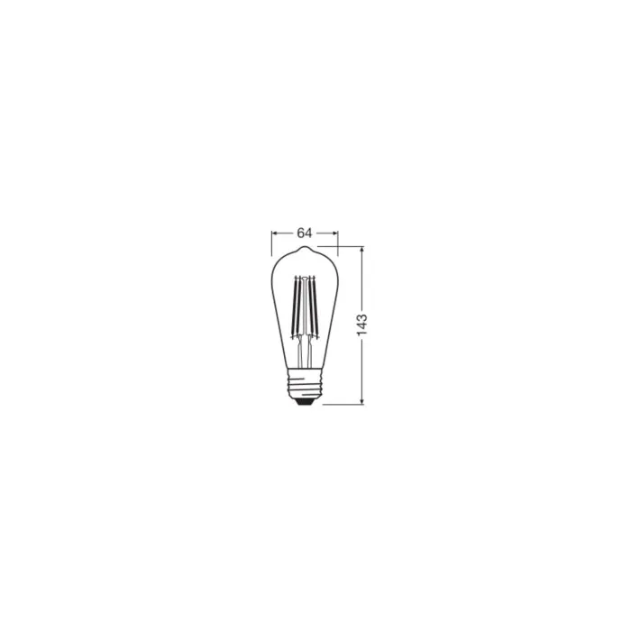 Illuminazione Osram E27 LED 7.2 Watt Bianco caldo dimmerabile 806 Lumen