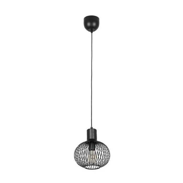 Illuminazione Trio Leuchten GILA Lampada a sospensione Nero, 1-Luce