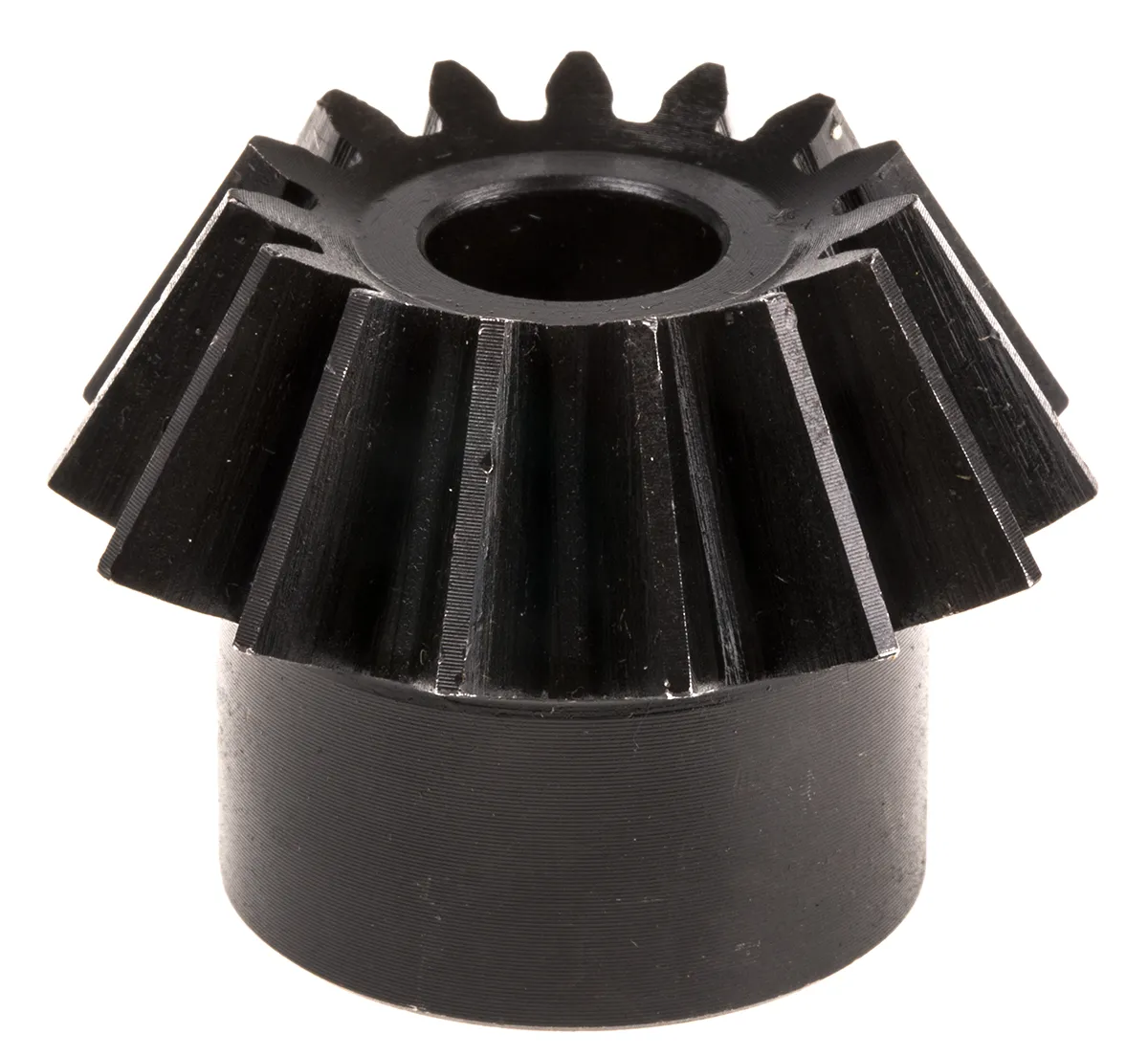 Ingranaggio conico in Acciaio, modulo 2.5, 15 denti, foro int. 12mm, angolo di 20°, passo 2.5mm, 2:1
