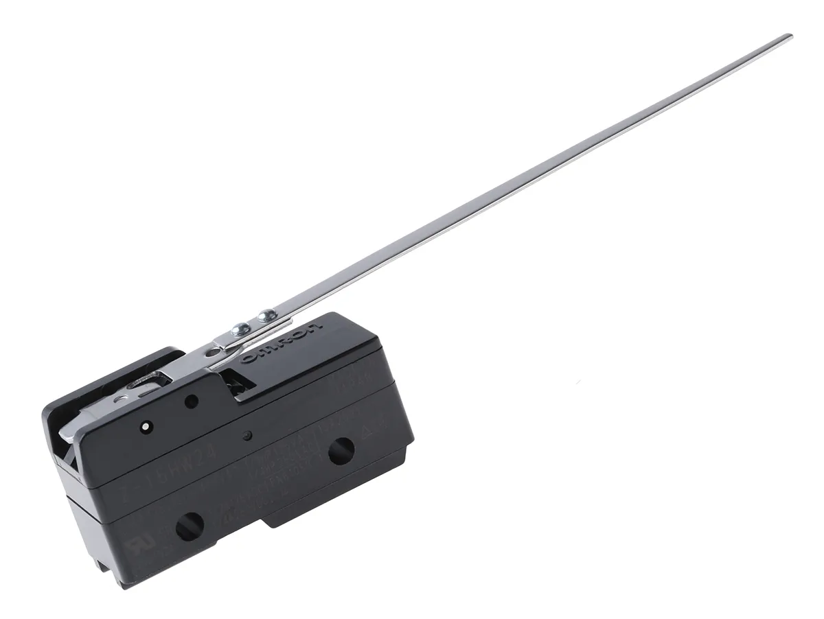 Interruttore di fine corsa Omron, Leva, NO/NC, 500V, 15A, IP00