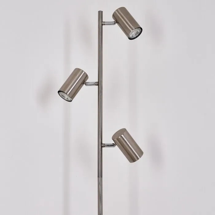 Javel Lampada da terra Cromo, Nichel opaco, 3-Luci